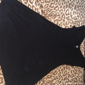 Black fit and flare dress